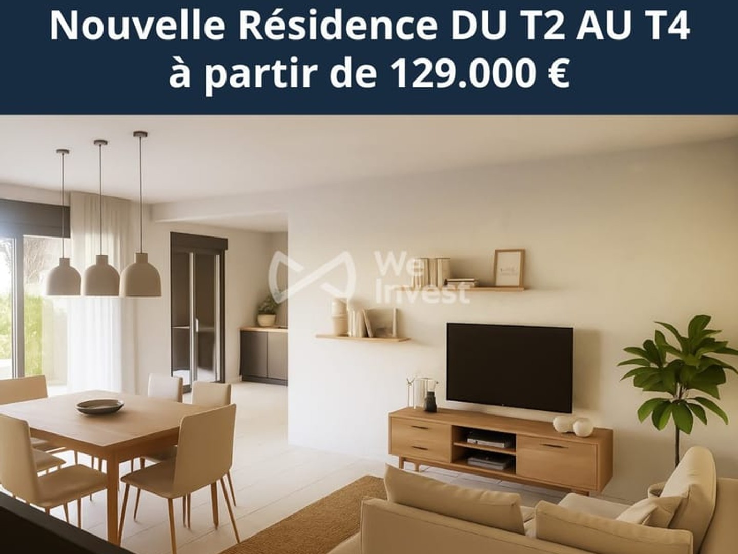 Appartement 3 pièces 64 m²