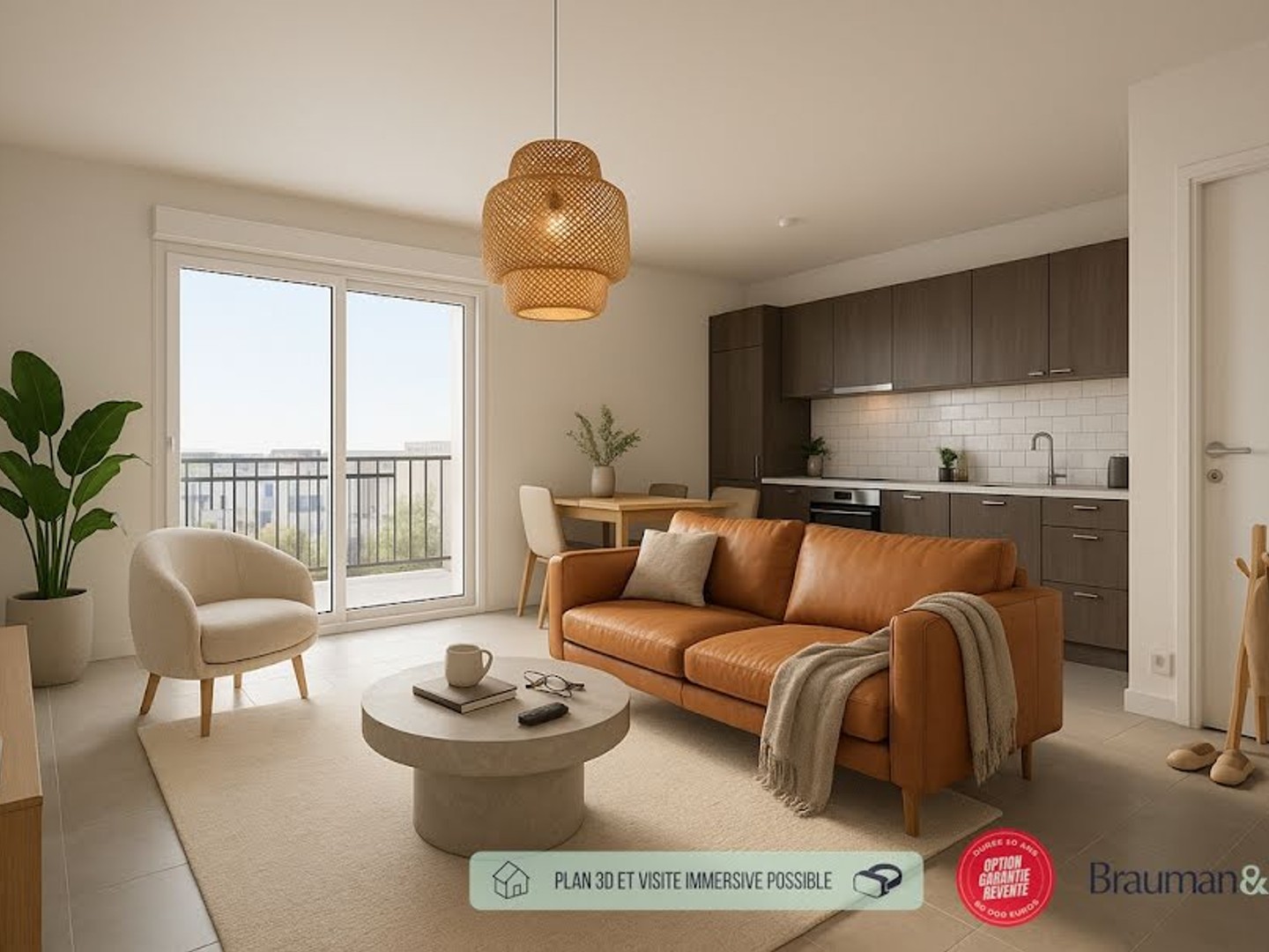 Appartement 3 pièces 58 m²