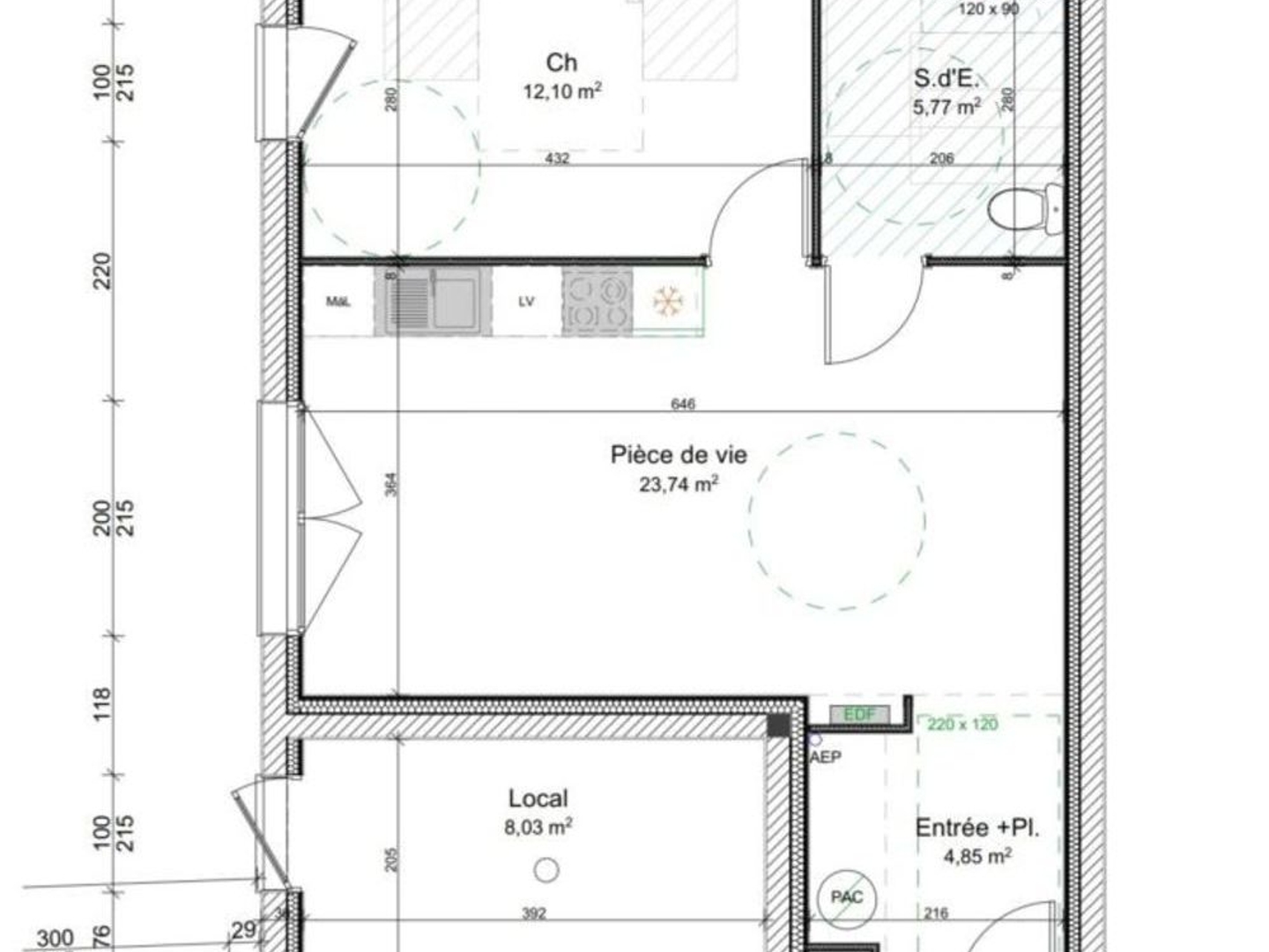 Appartement T2 récent avec terrasse Hyper centre Redon Résidence sécurisée