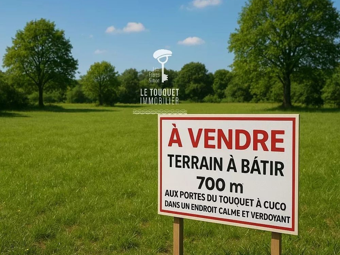 belle parcelle constructible limite Le Touquet