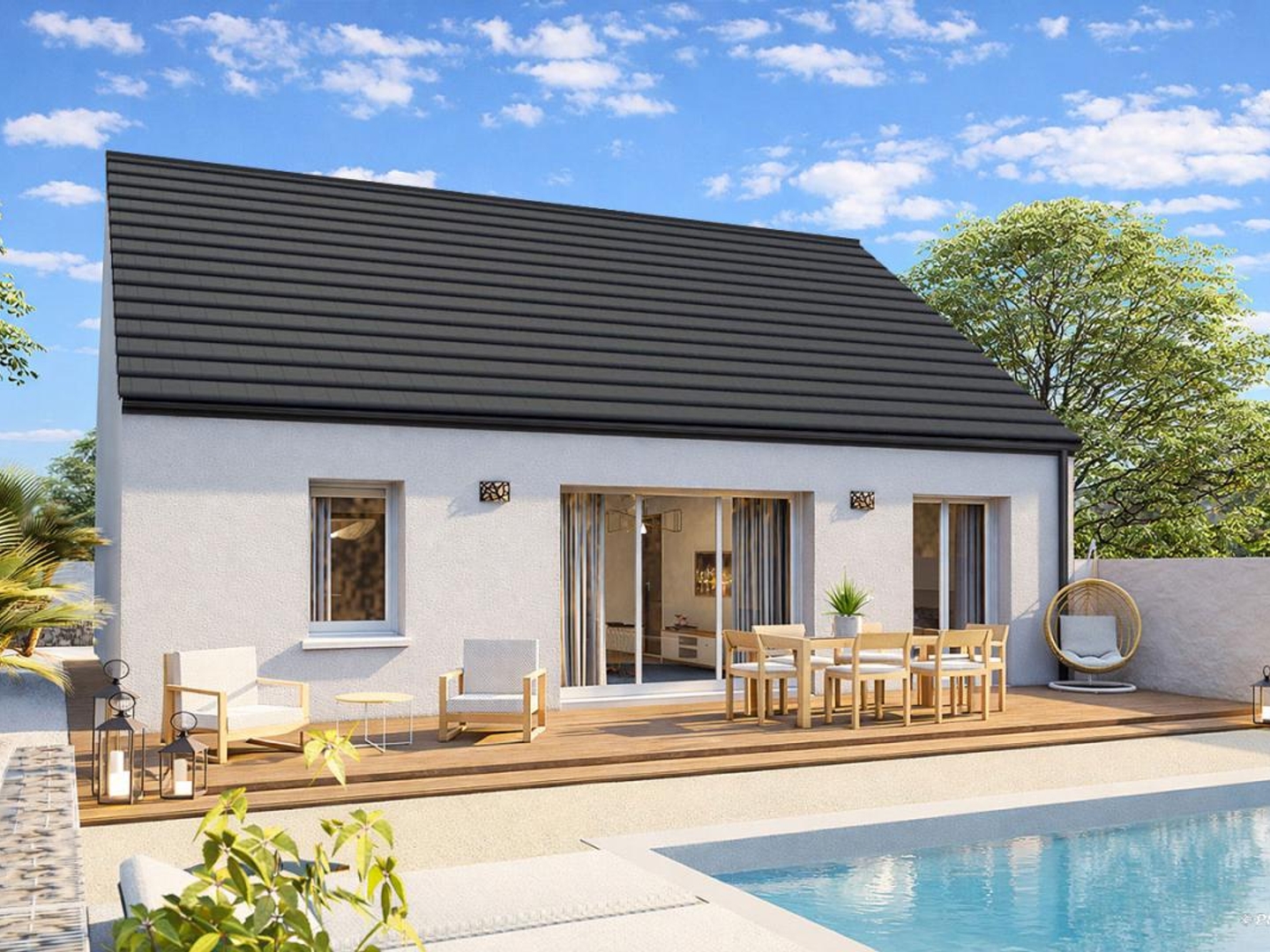 Terrain + maison 71 m²