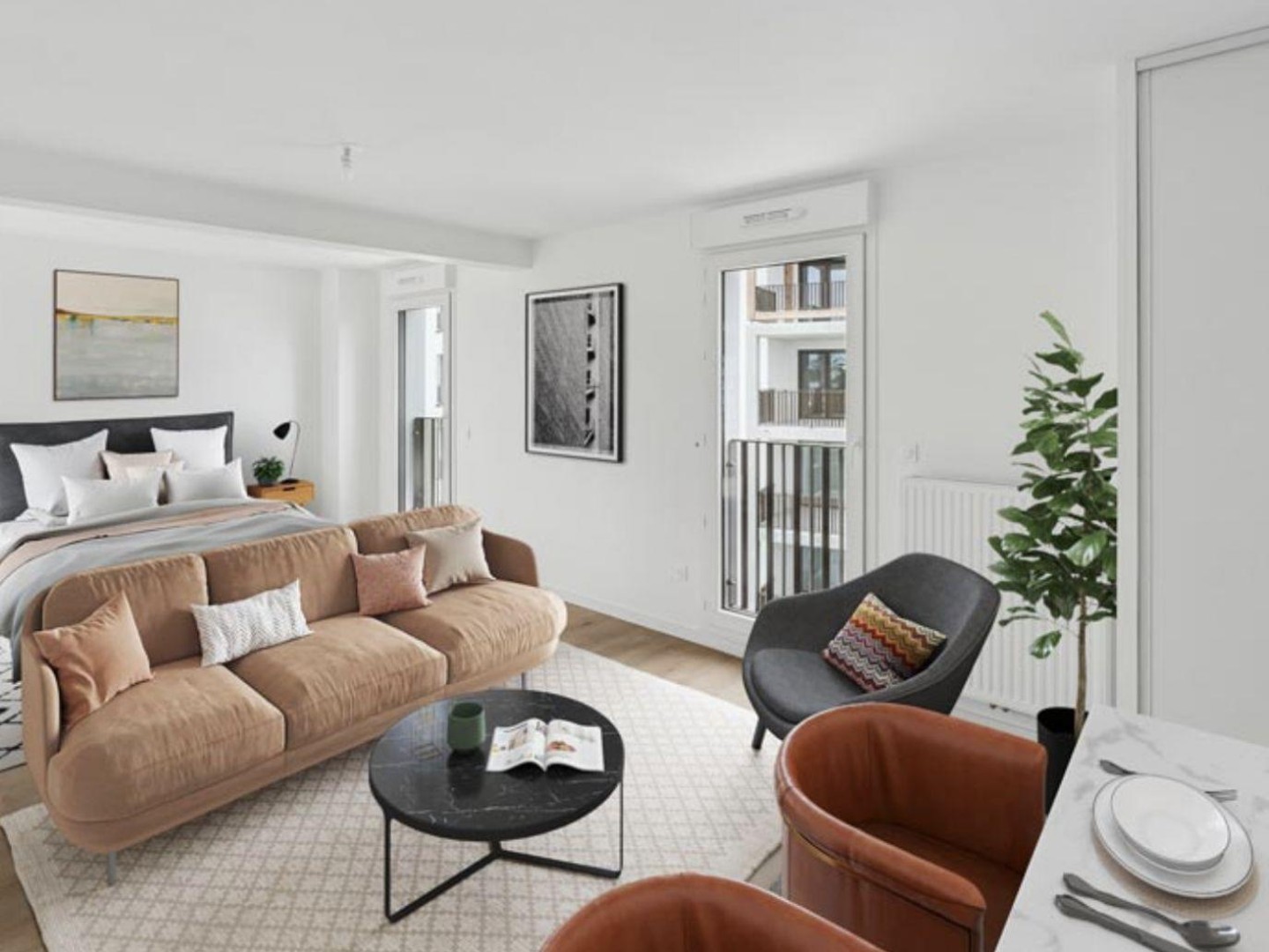 Appartement 1 pièce 19 m²