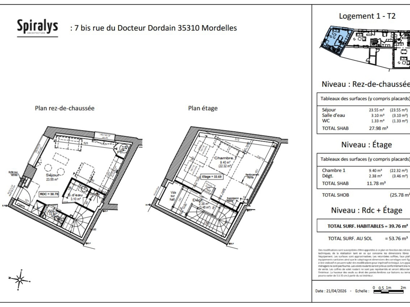 Maison 2 pièces 40 m²