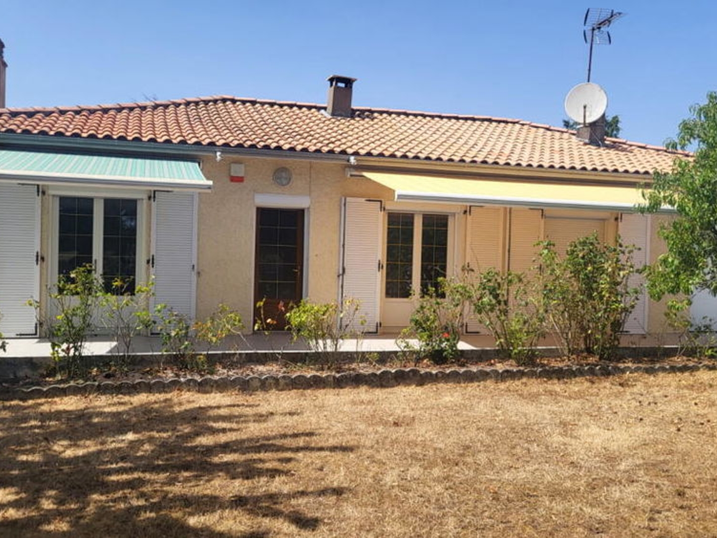Pavillon de plain-pied avec terrain