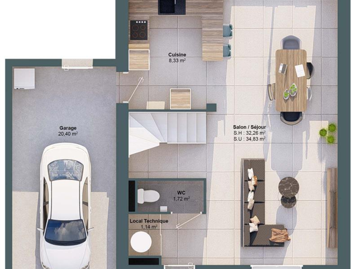 Maison à vendre - 83m2 - Vigneux-De-Bretagne (44360)