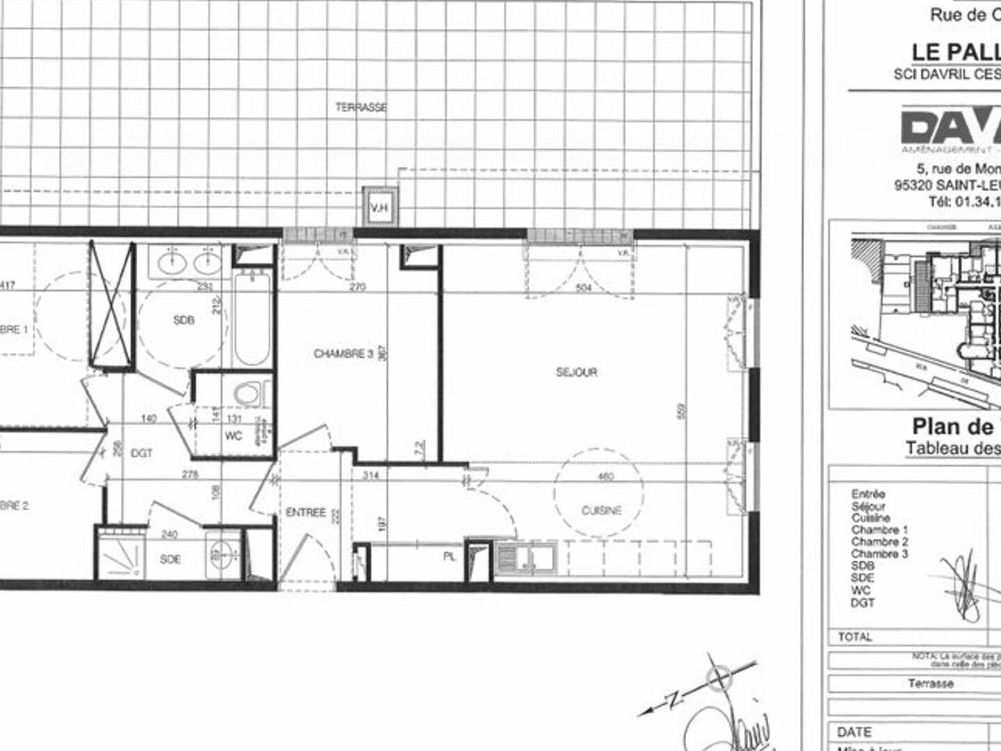 Appartement à vendre - 4 pièces - 78m2 - Franconville (95130)