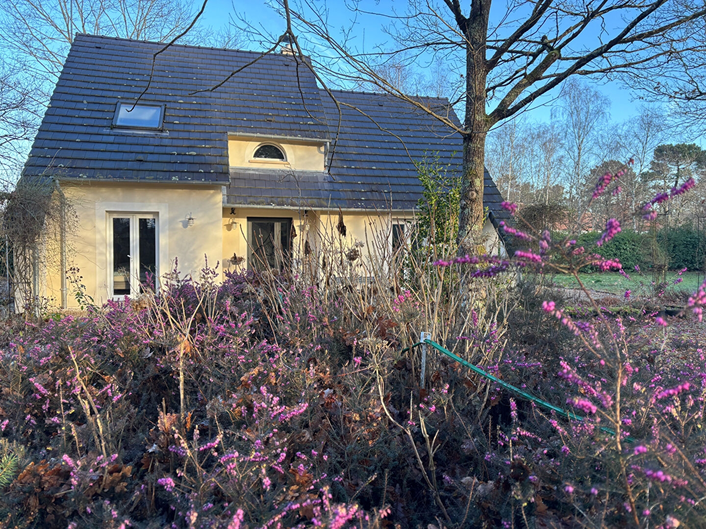 Ensemble immobilier dans petite zone artisanale .