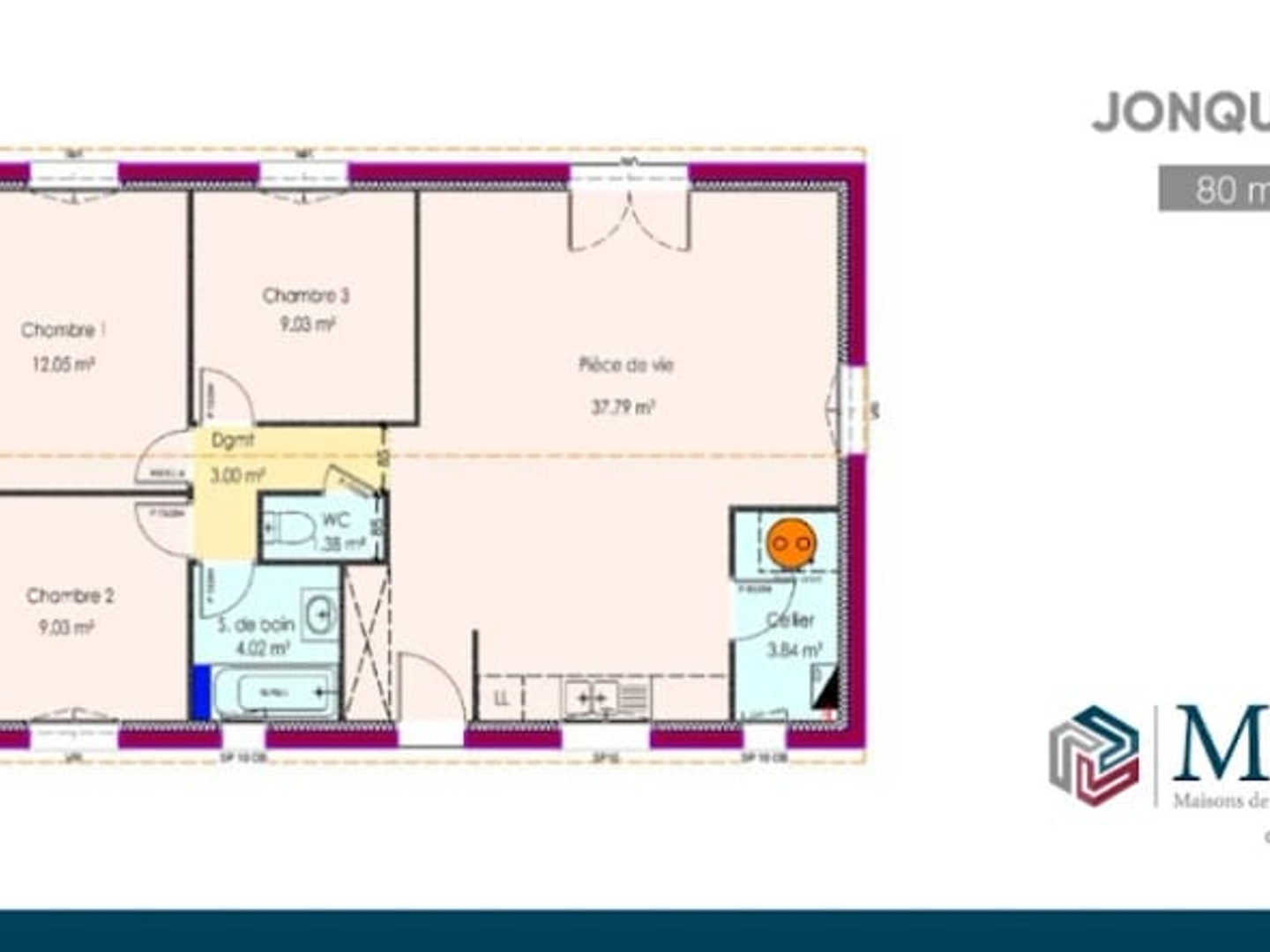 Maison neuve 4 pièces 80 m²