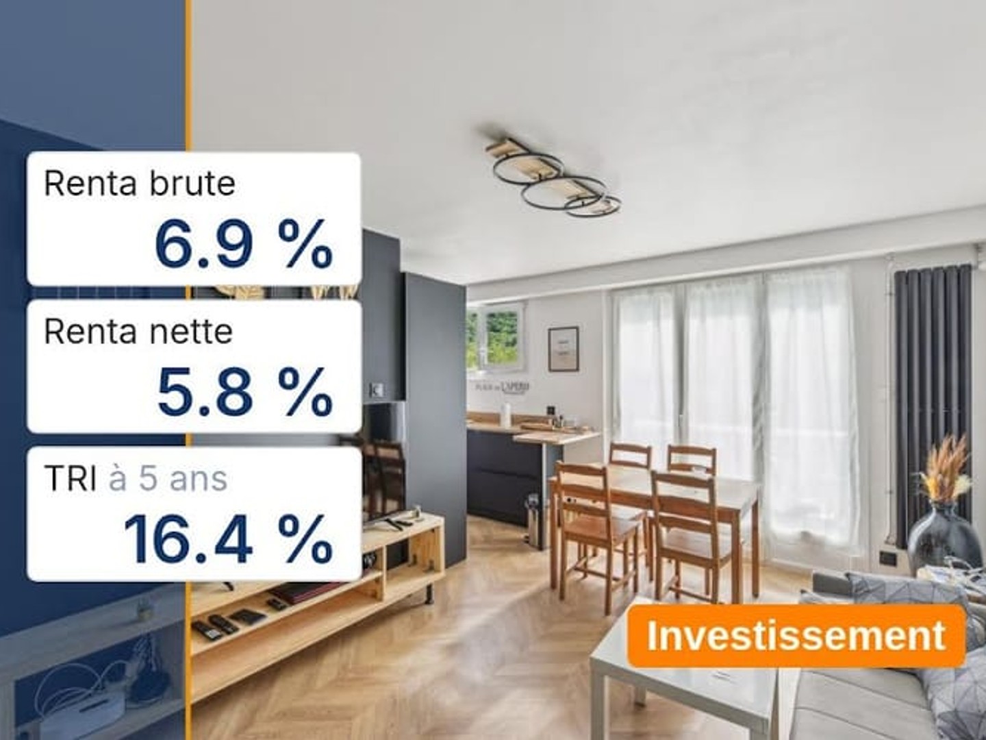 Appartement 3 pièces 51 m²