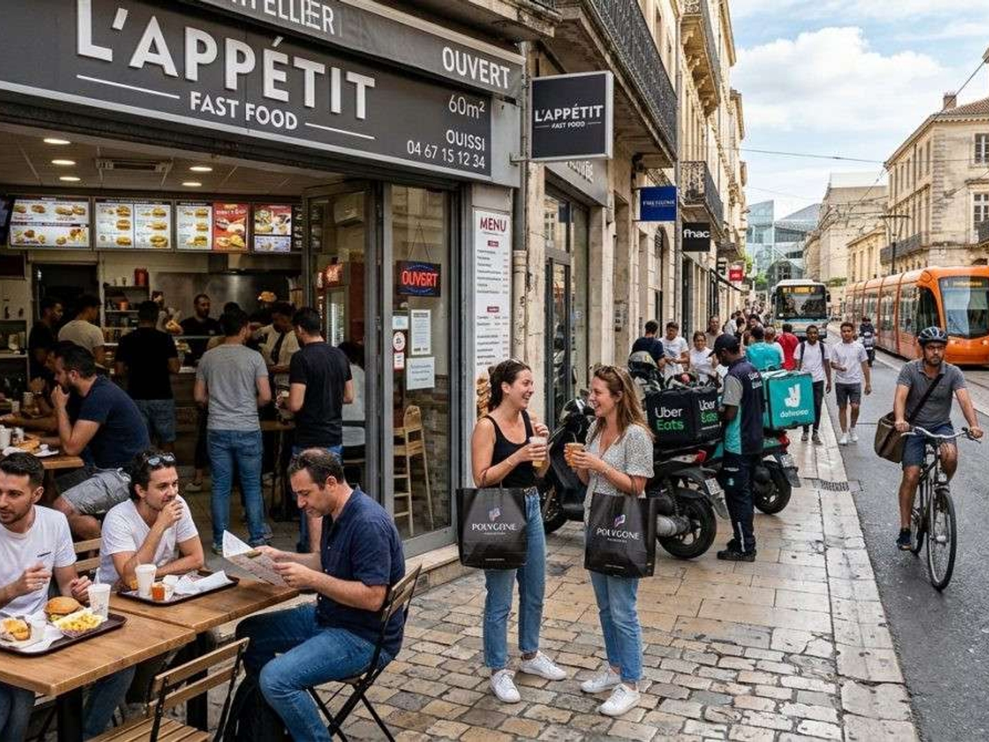 Vente murs loués restauration rapide à Montpellier