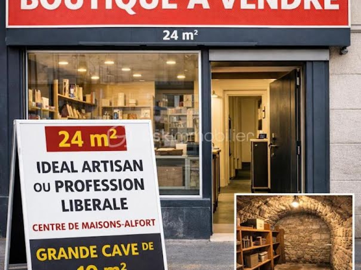 Local 2 pièces 24 m²