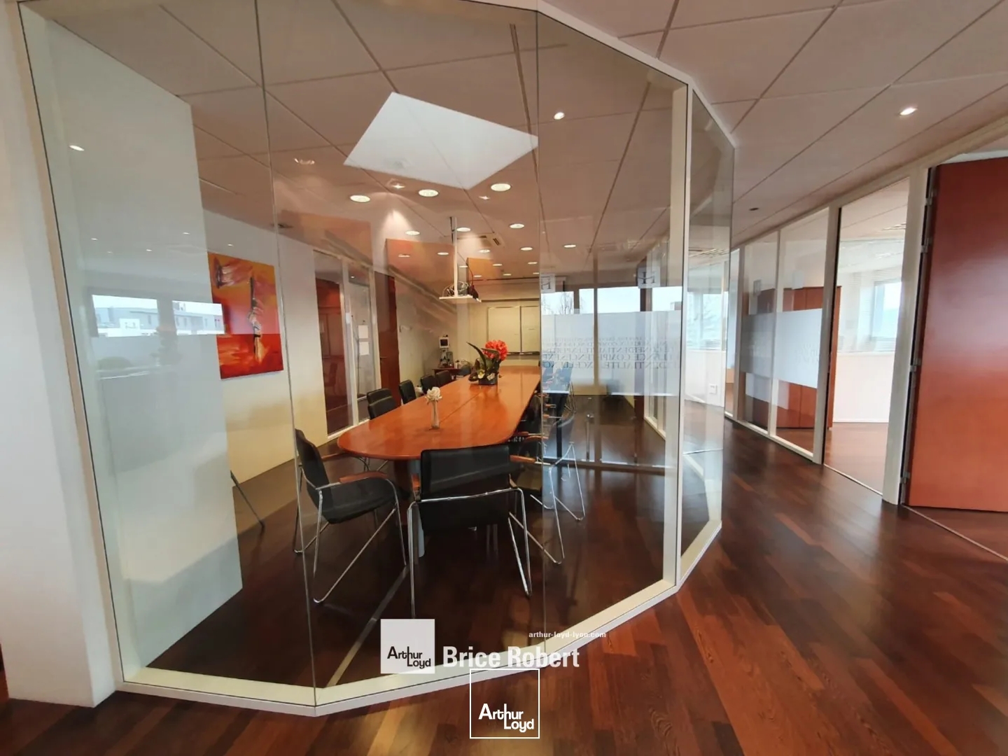 Bureaux à vendre ou à louer à Dardilly vue exceptionnelle dernier étage