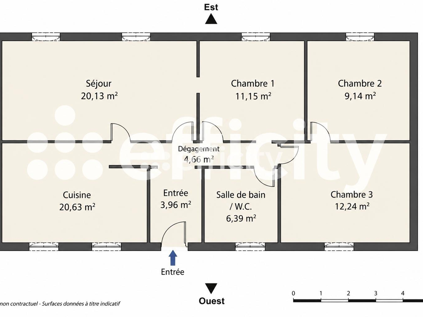 Appartement à vendre - 5 pièces - 88m2 - Saint-Denis (93200)