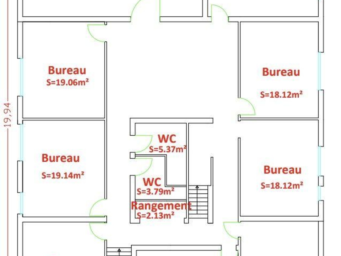 Immeuble commercial 700 m²