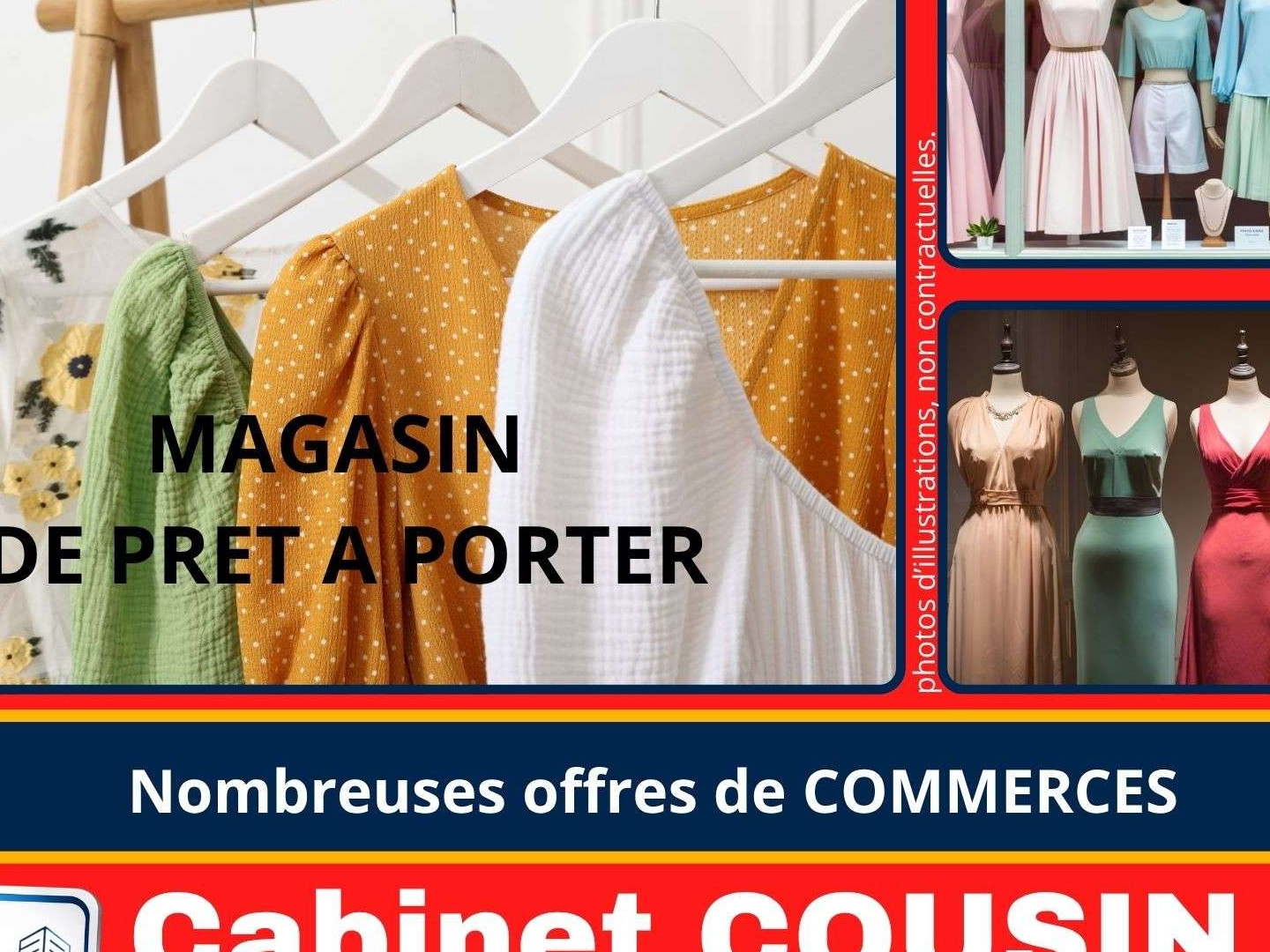 Vente beau magasin de vetement empl N°1 Valognes