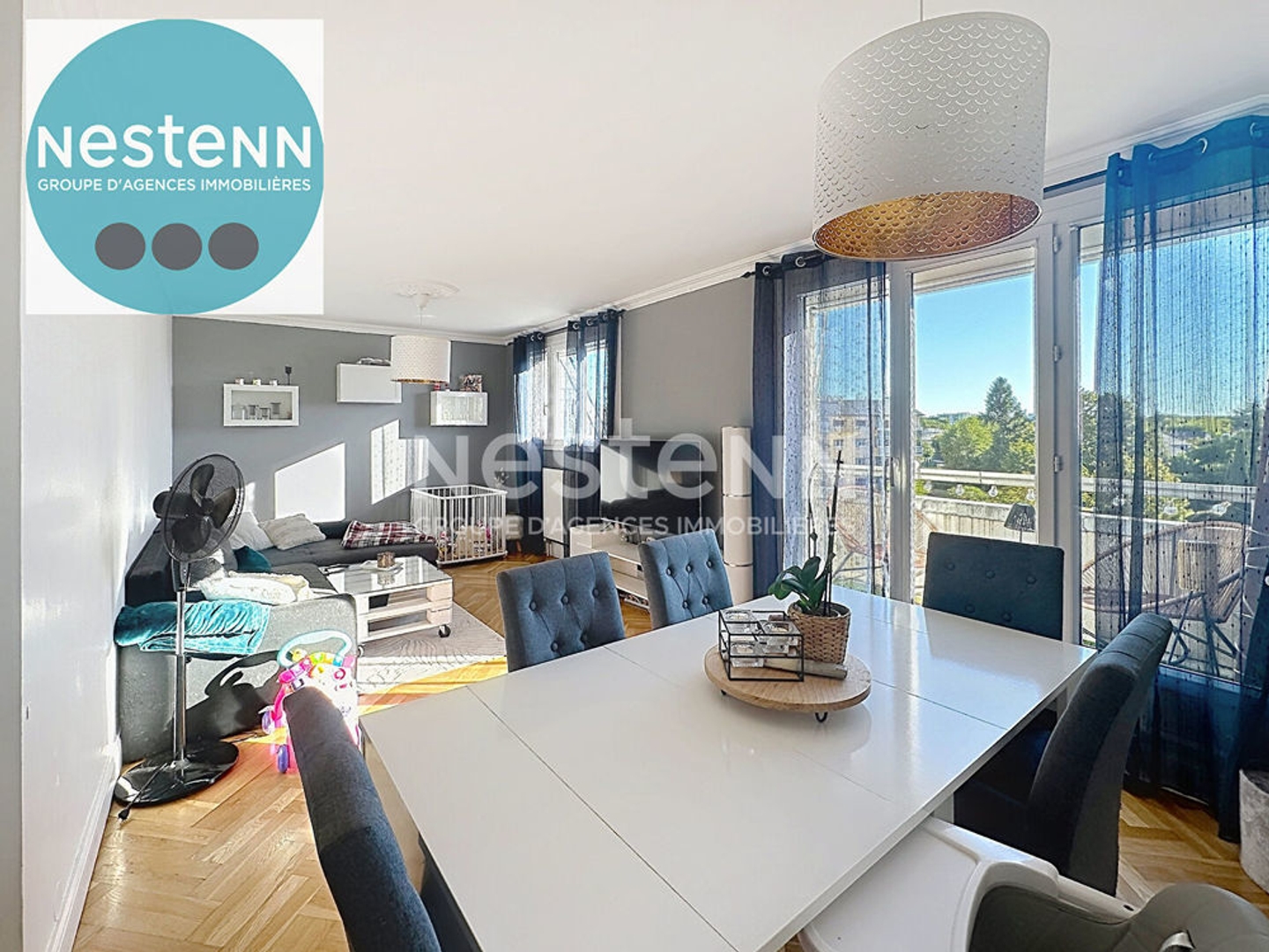 Appartement 4 pièces à vendre à Blois - Secteur Chavy, dernier étage avec vue dégagée