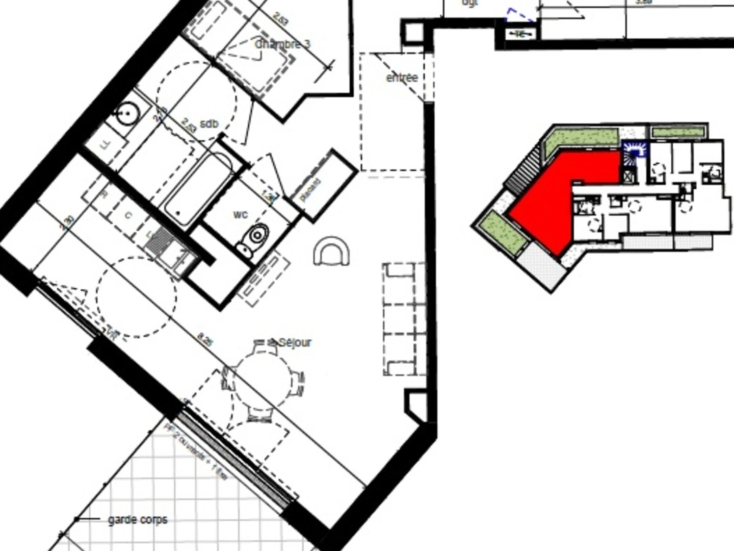 Appartement 4 pièces 82 m²