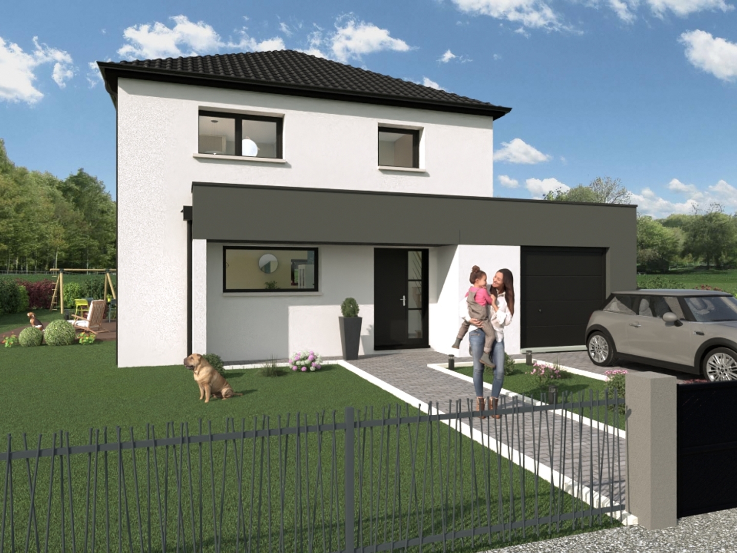 Terrain + maison 128 m²