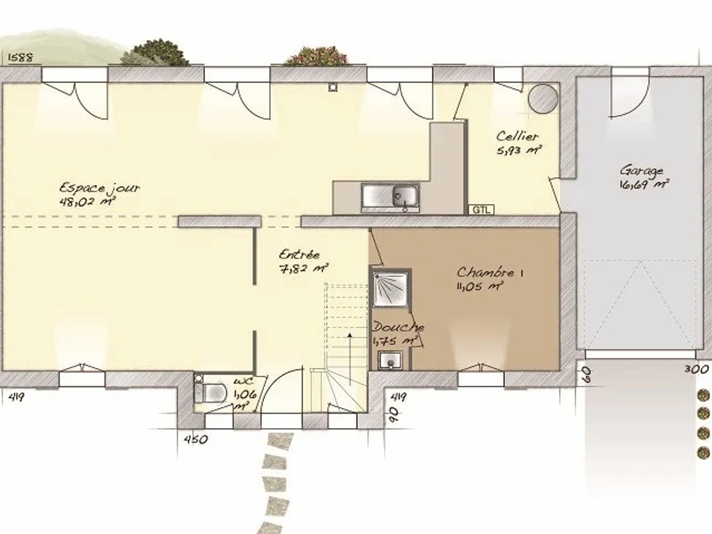 Maison neuve 7 pièces 125 m²
