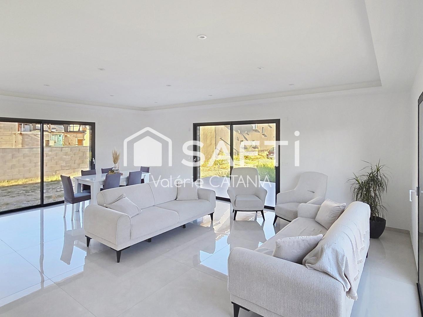 Saint-Etienne de st Geoirs, Maison contemporaine de plain-pied - 125 m² - Terrain 675 m²