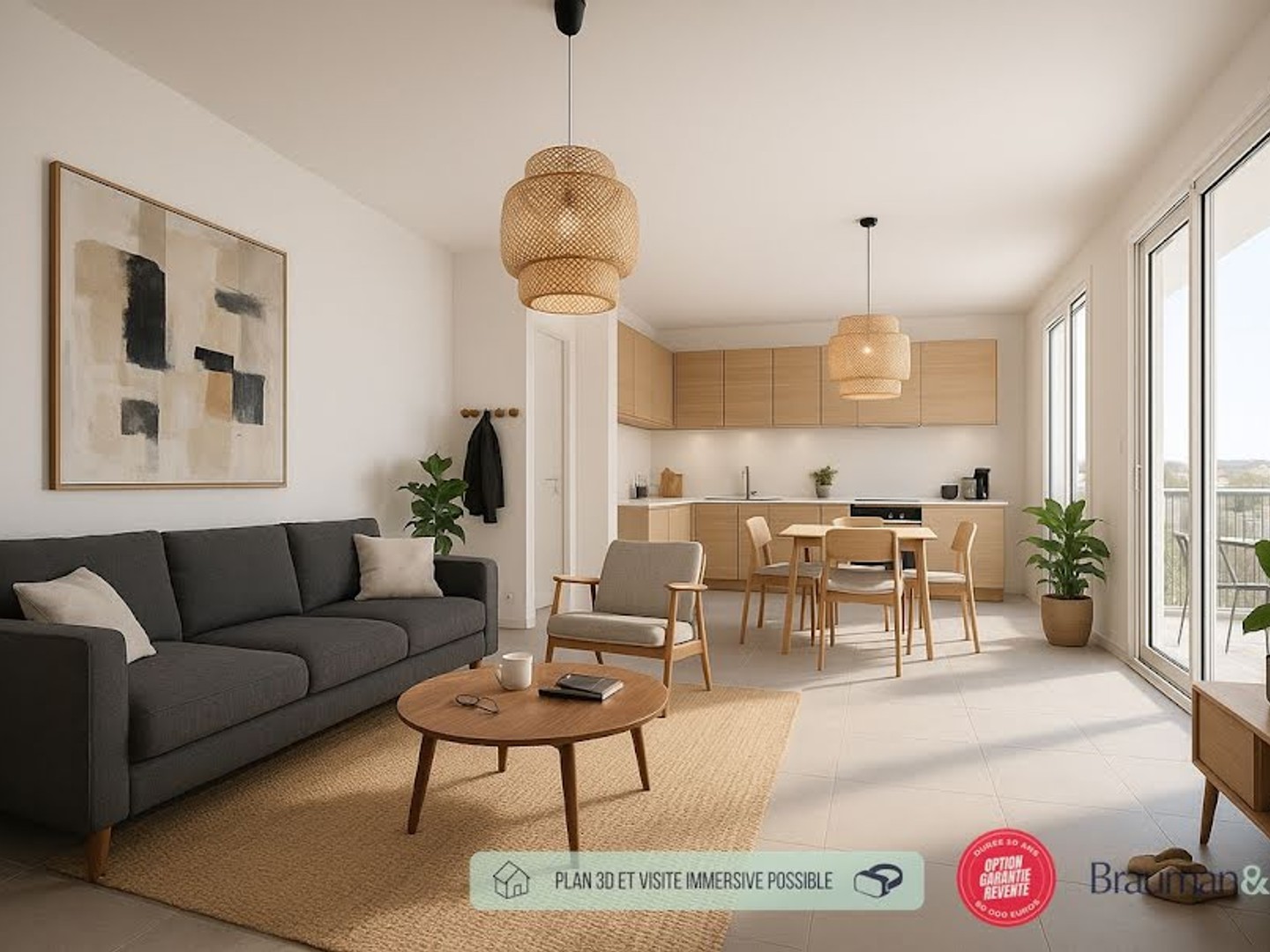 Appartement 2 pièces 46 m²