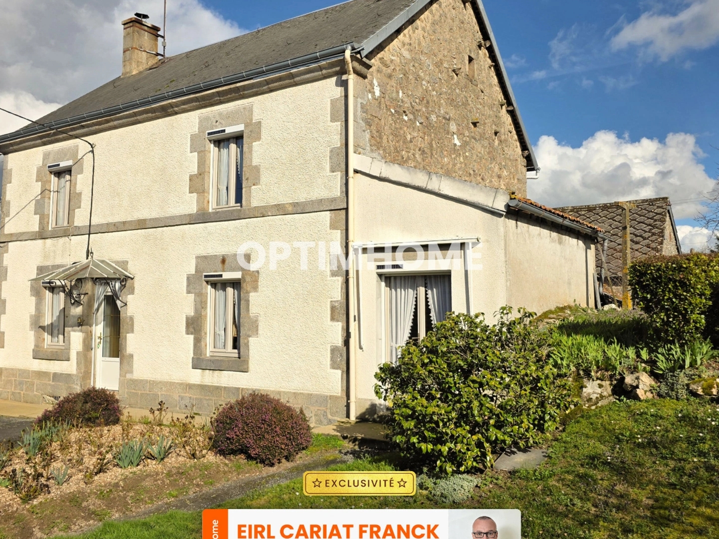 MAISON EN PIERRE DE 121 M2 SUR ÉTAGE, L'ENSEMBLE SUR 2753 M² DE TERRAIN CLOS AVEC DES DÉPENDANCES :