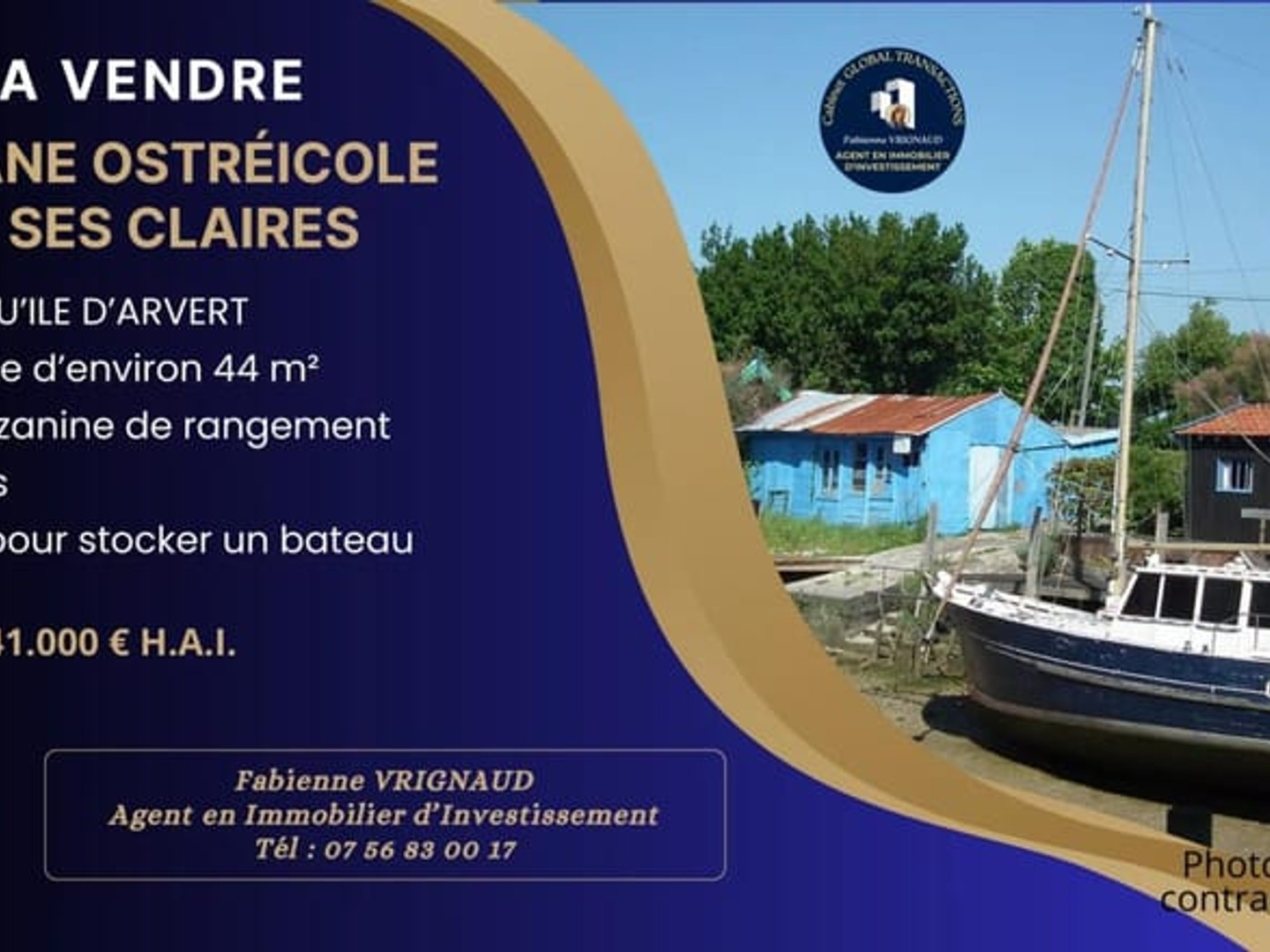 Cabane ostréicole pour stockage