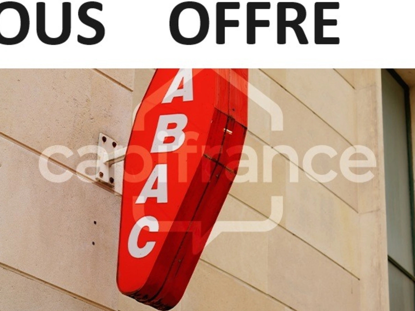 Fonds de commerce 3 pièces 50 m²