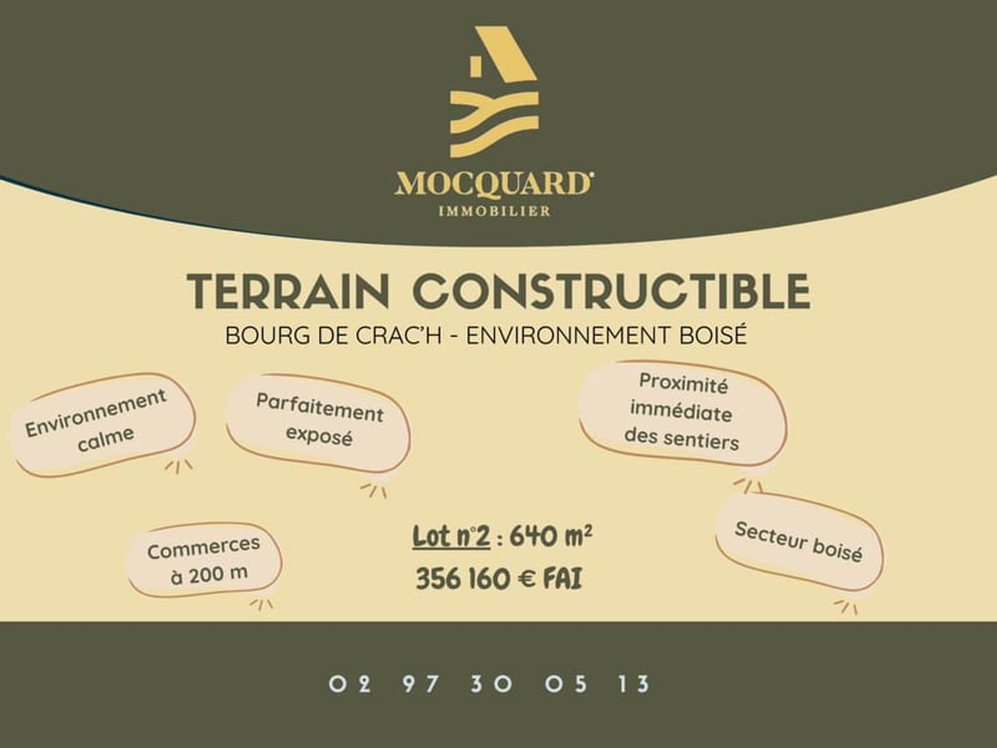 Quartier résidentiel agréable et paisible