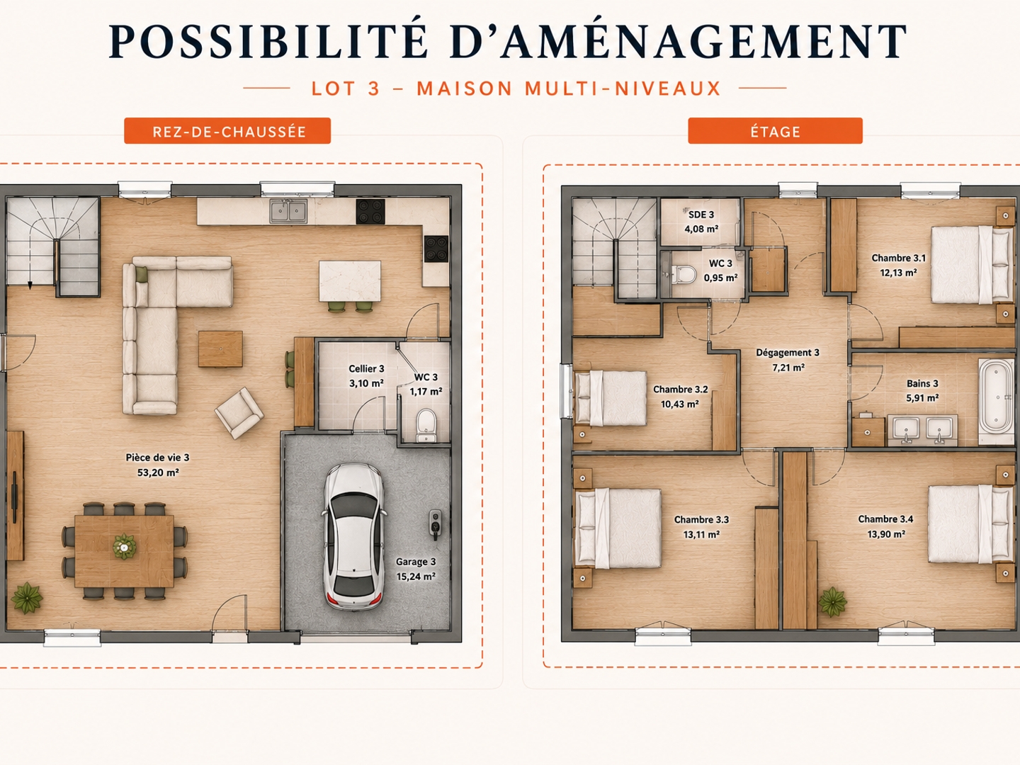 Maison à vendre - 5 pièces - 125m2 - Colombier-Saugnieu (69124)
