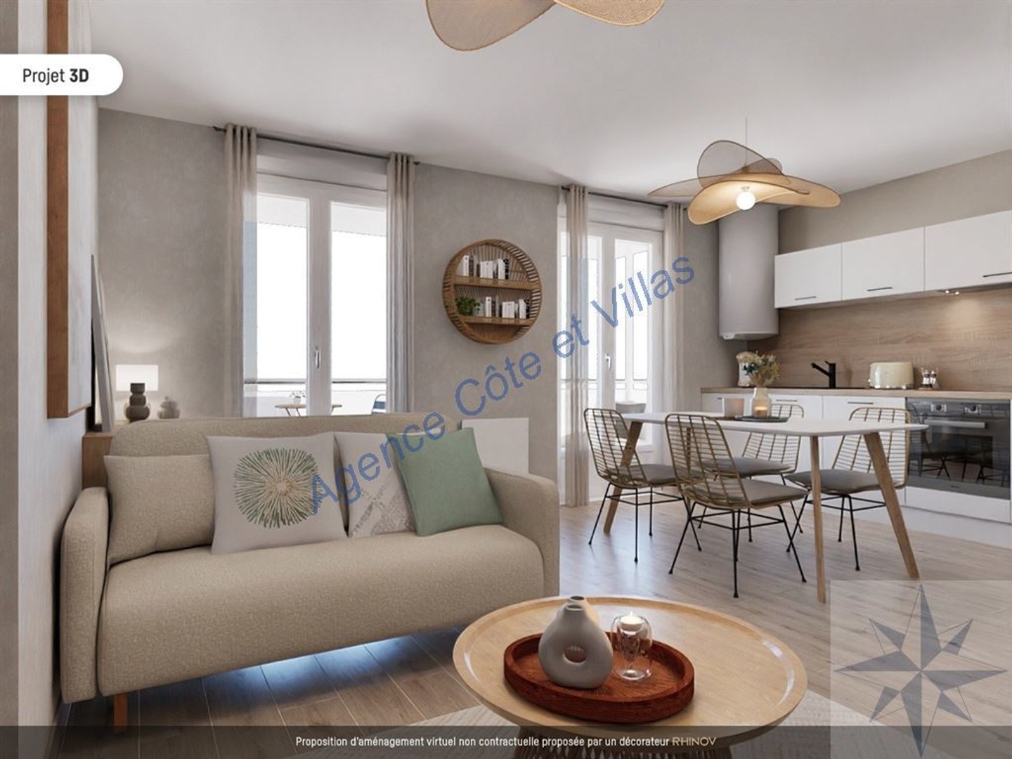 Appartement à vendre - 3 pièces - 43m2 - Pléneuf-Val-André (22370)