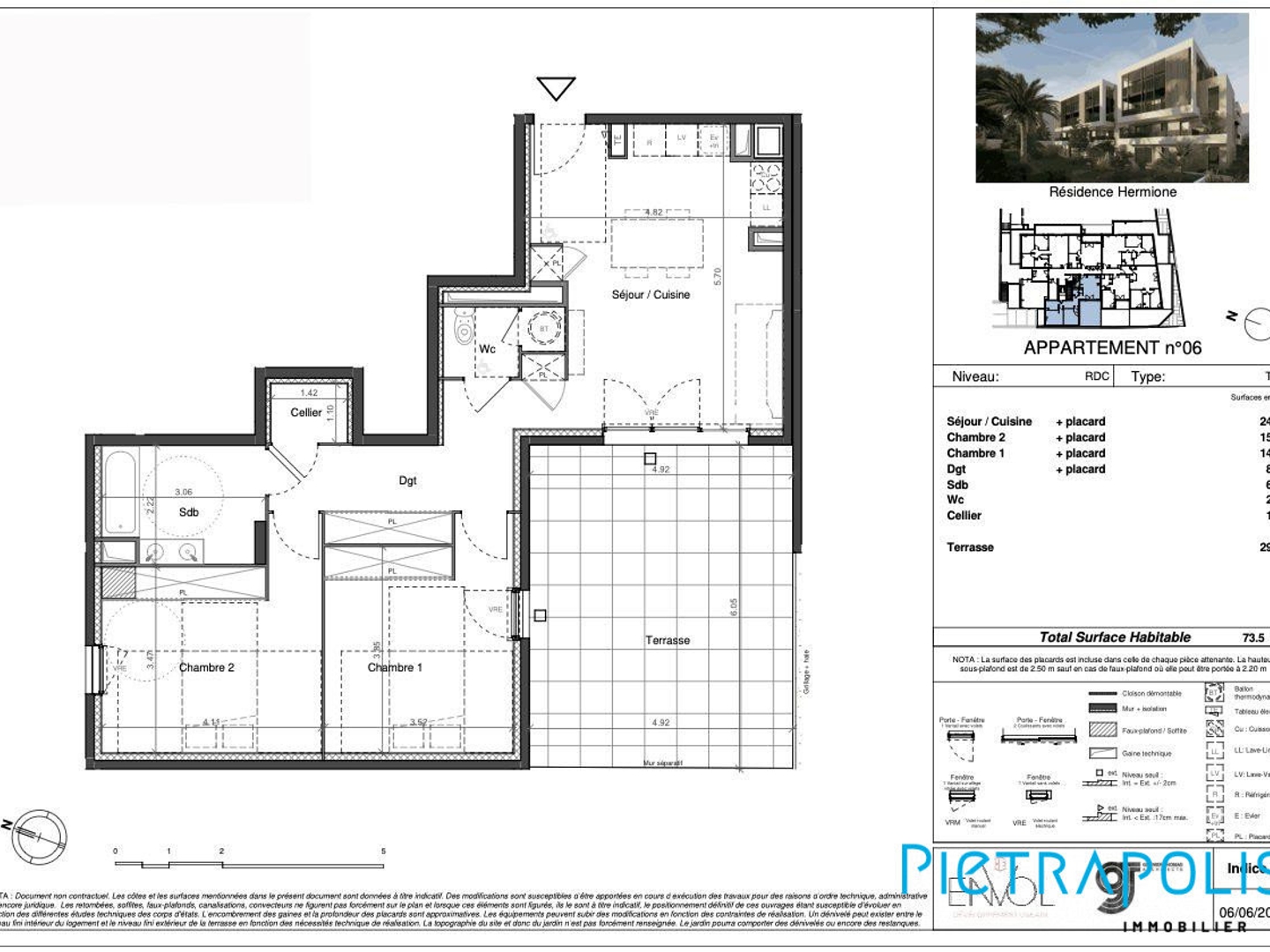 Appartement à vendre - 3 pièces - 74m2 - Sète (34200)