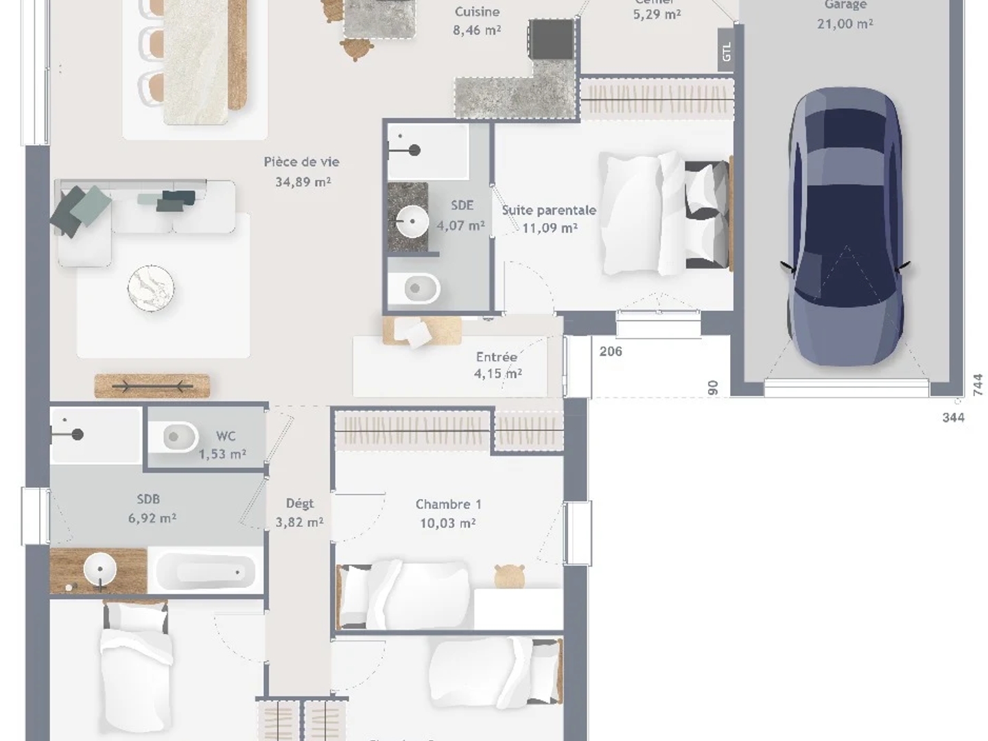 Maison à vendre - 6 pièces - 106m2 - Aubers (59249)