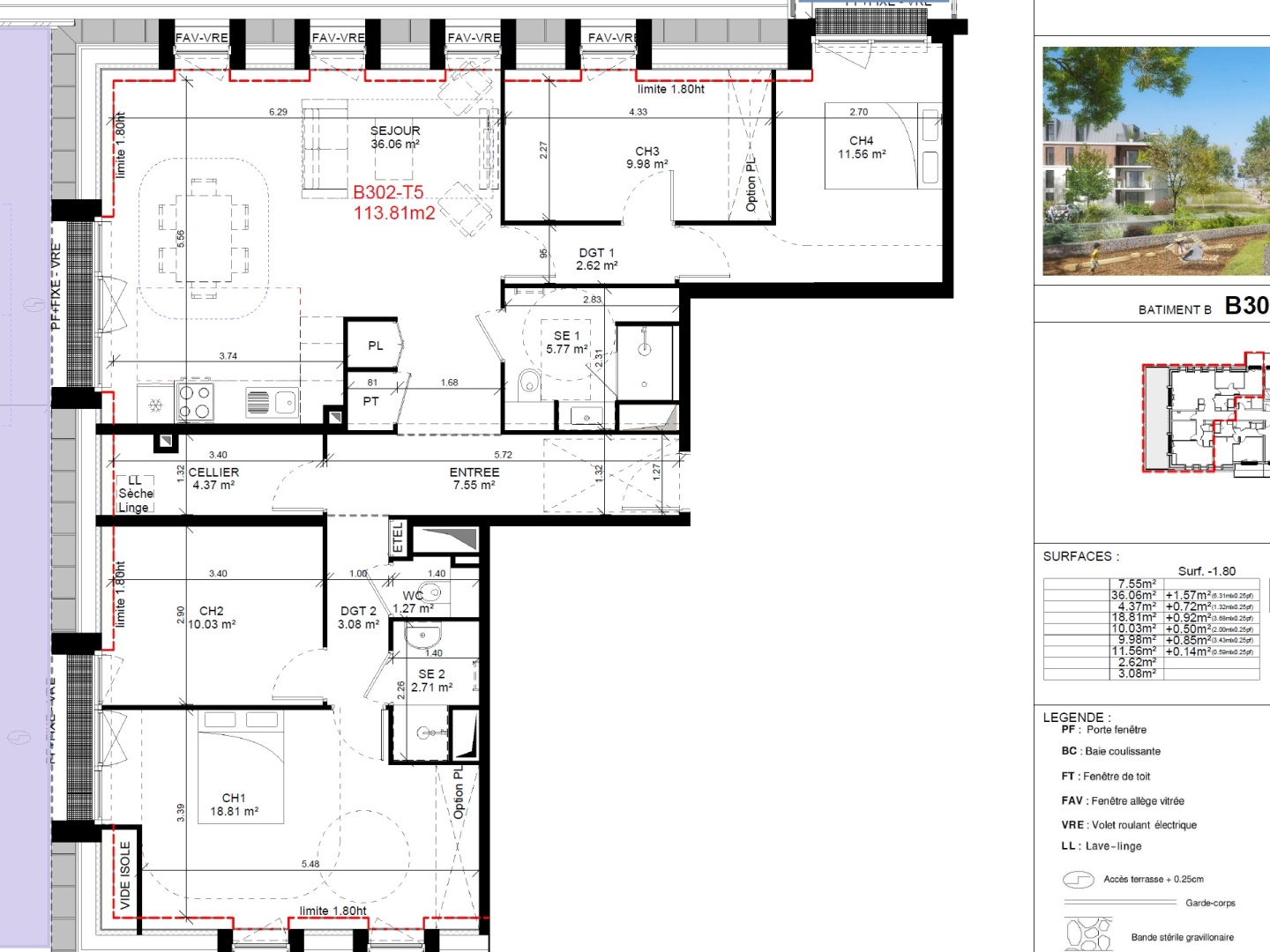 Appartement à vendre - 5 pièces - 113m2 - Houlgate (14510)