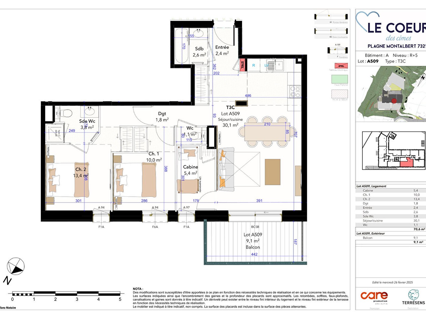 Appartement 3 pièces 71 m²