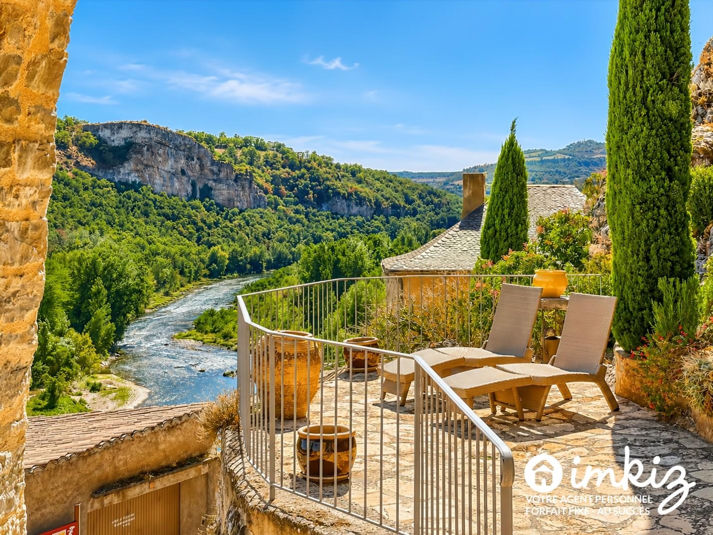 RARE  MAISON EN PIERRE VUE PANORAMIQUE VIADUC