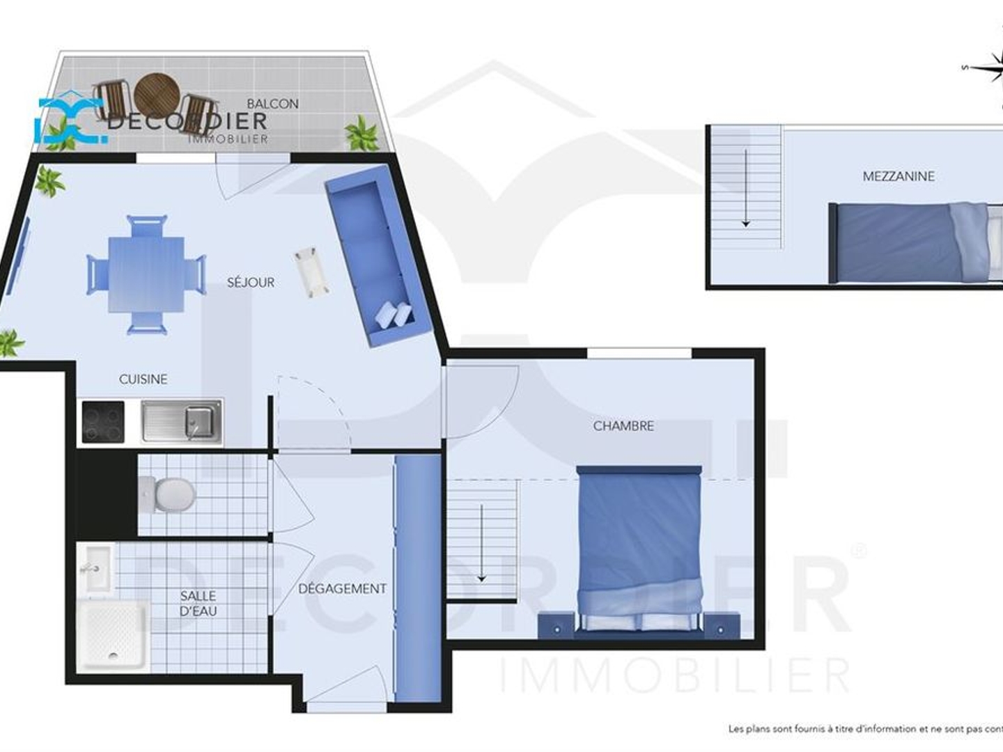 Appartement à vendre - 2 pièces - 34m2 - Thollon-Les-Mémises (74500)
