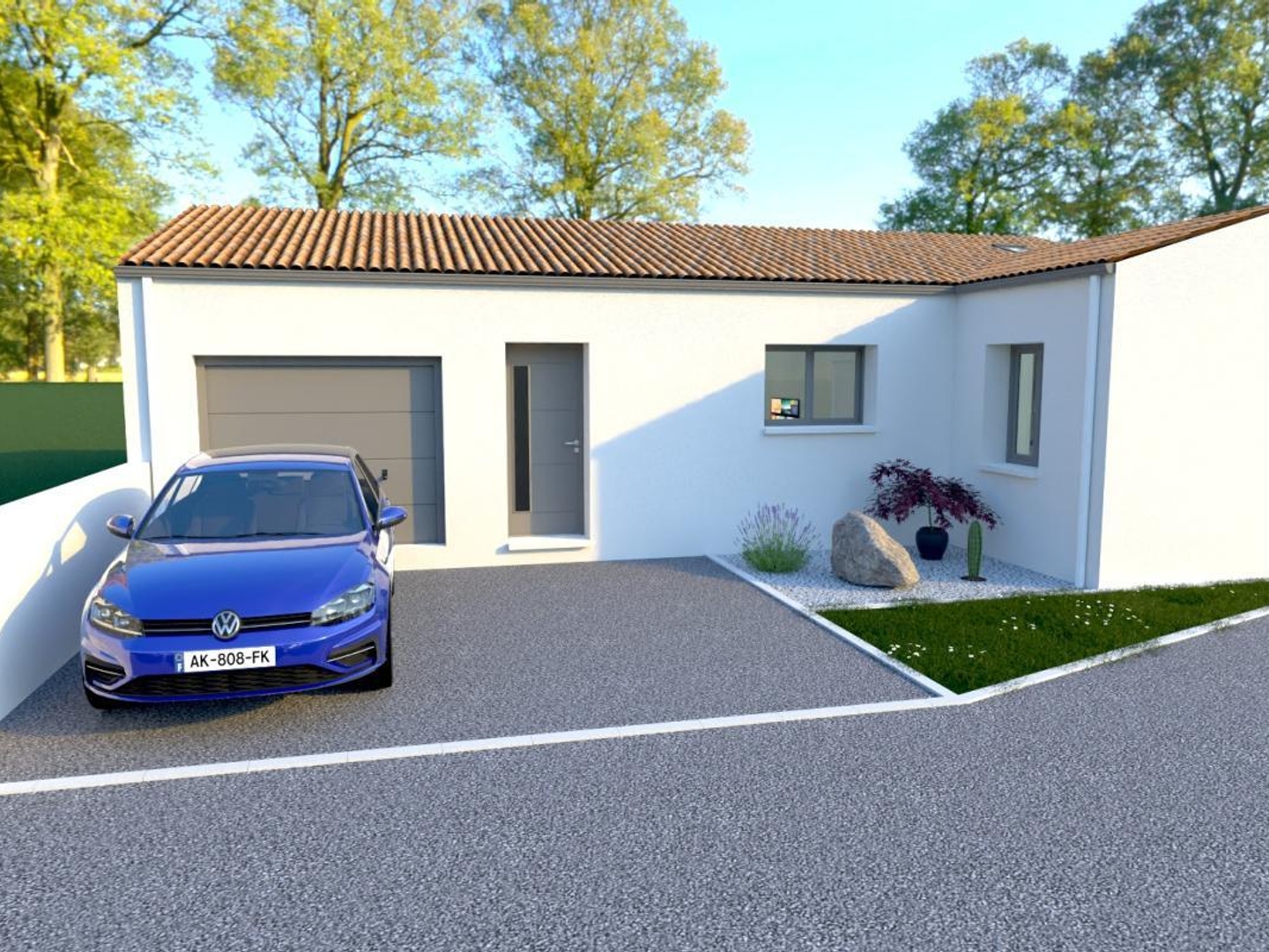 TERRAIN + MAISON EN L À LA JARNE