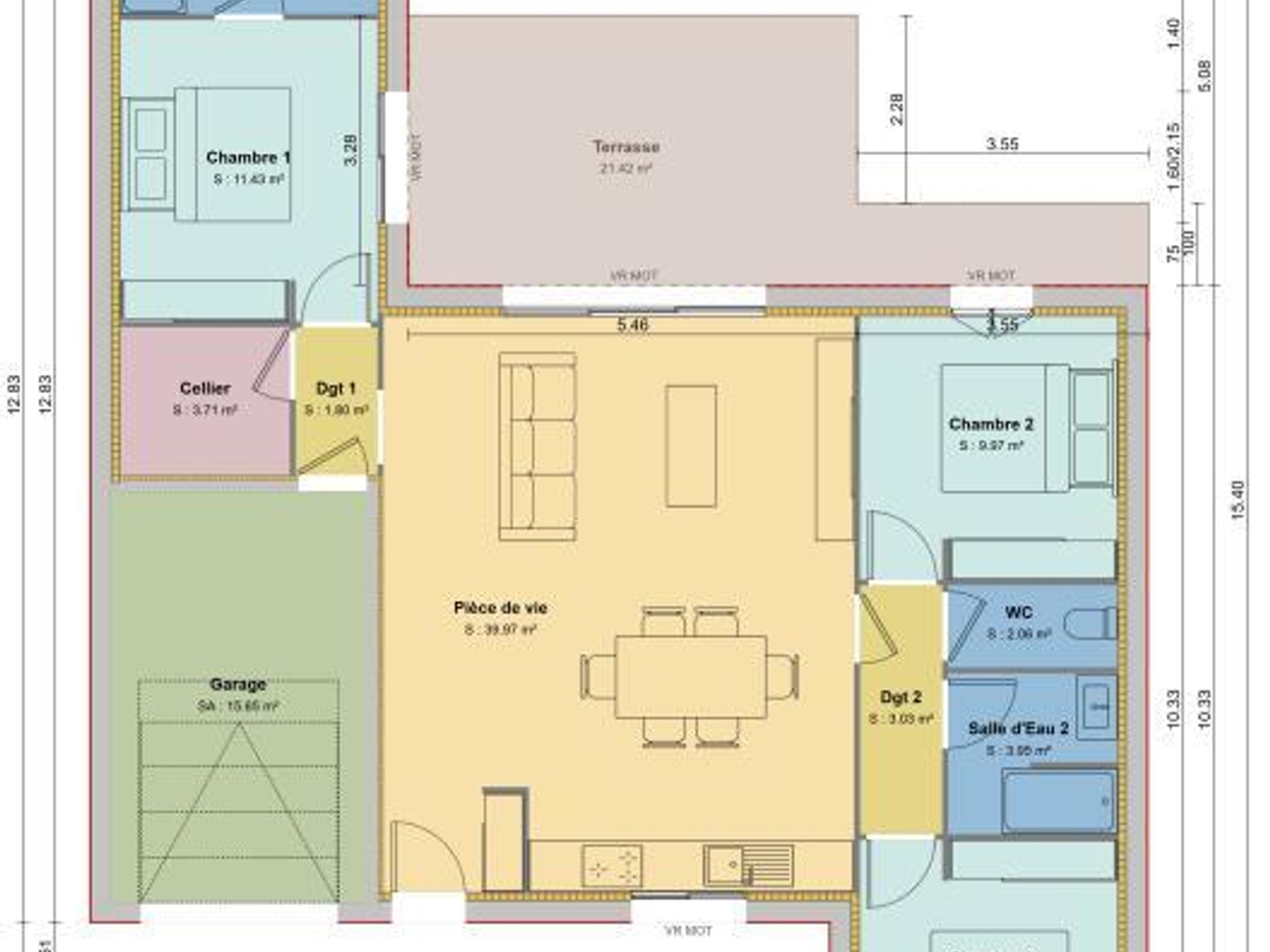 Maison à vendre - 4 pièces - 90m2 - La Jarne (17220)