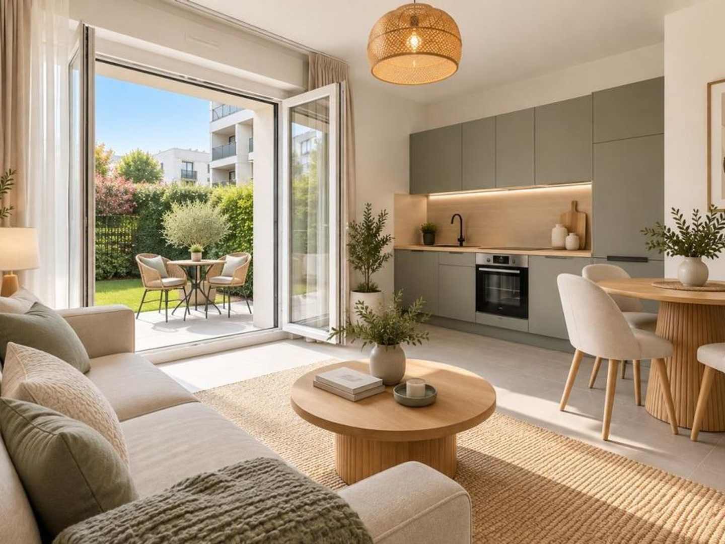 À VENDRE  BEAU 2 PIÈCES EN REZ-DE-JARDIN AVEC TERRASSE ET JARDIN PRIVATIF  AUBERVILLIERS
