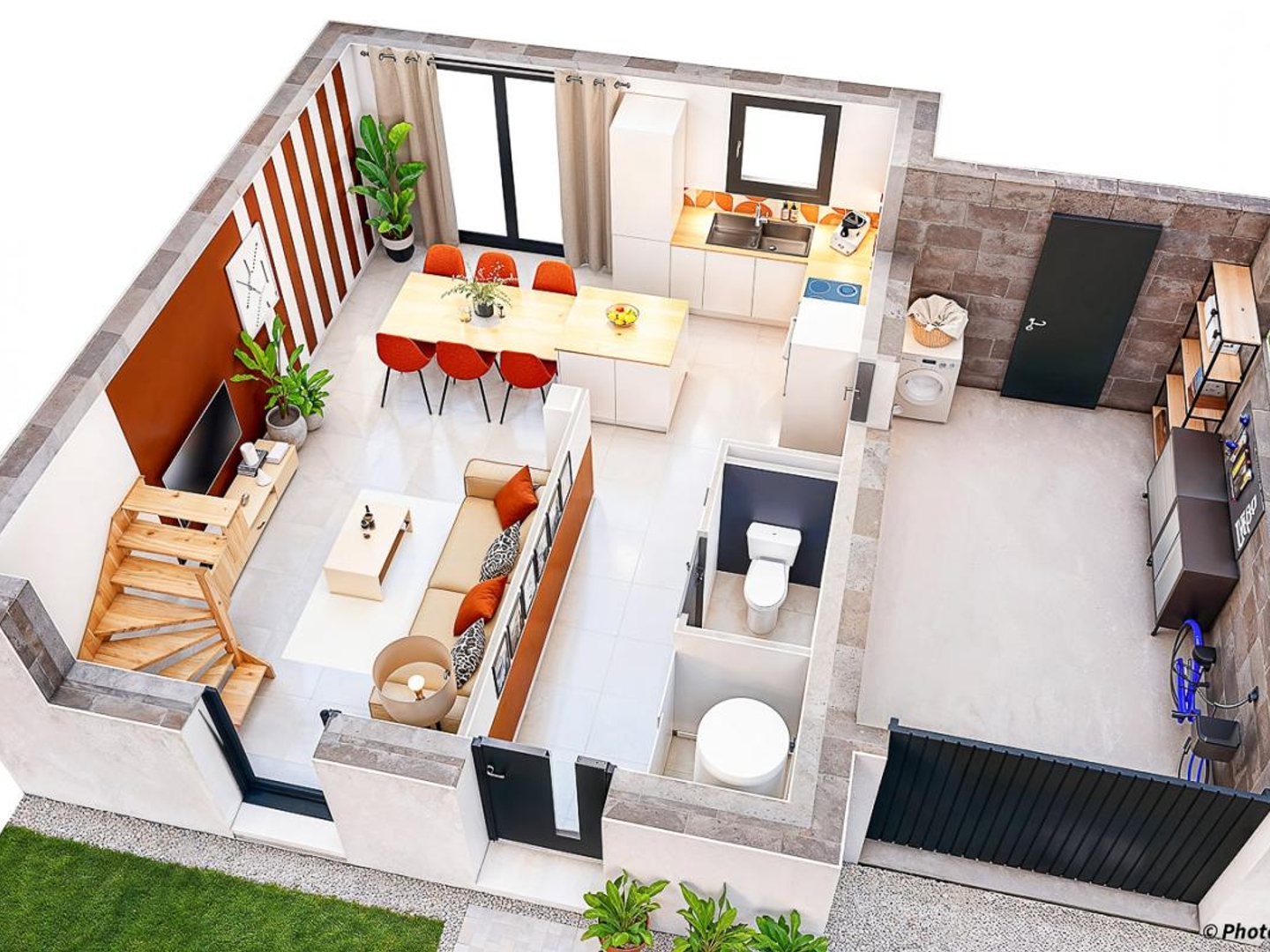 Maison à vendre - 62m2 - La Chapelle-Aux-F... (35190)