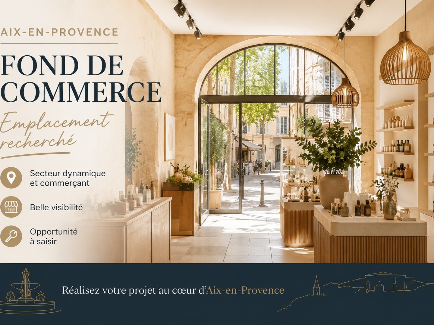 Fonds de commerce 35 m²