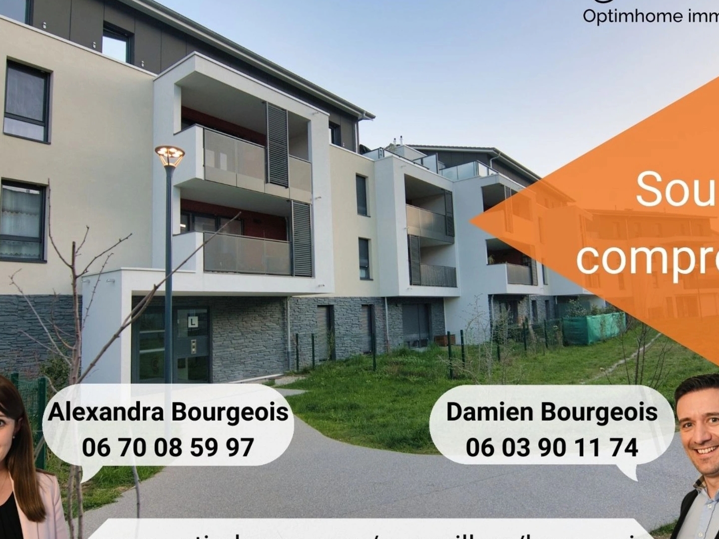 Appartement T3 récent avec terrasse et garage - Cessy