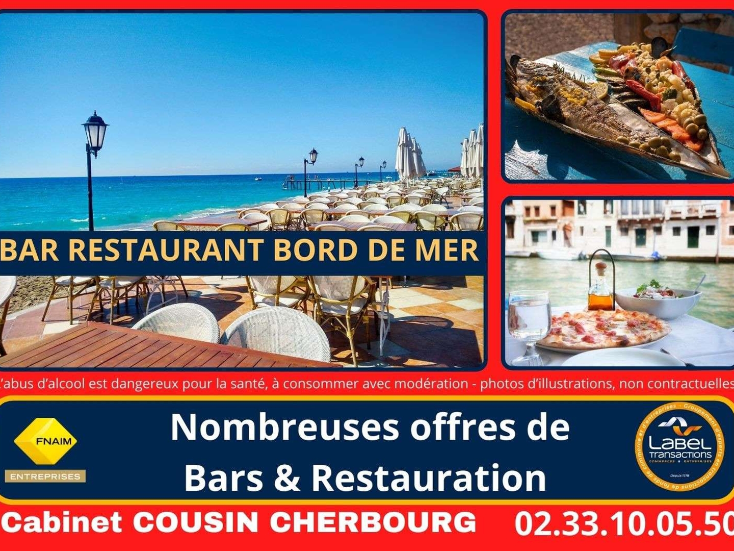 Vente restaurant sur port de pêche dept Manche