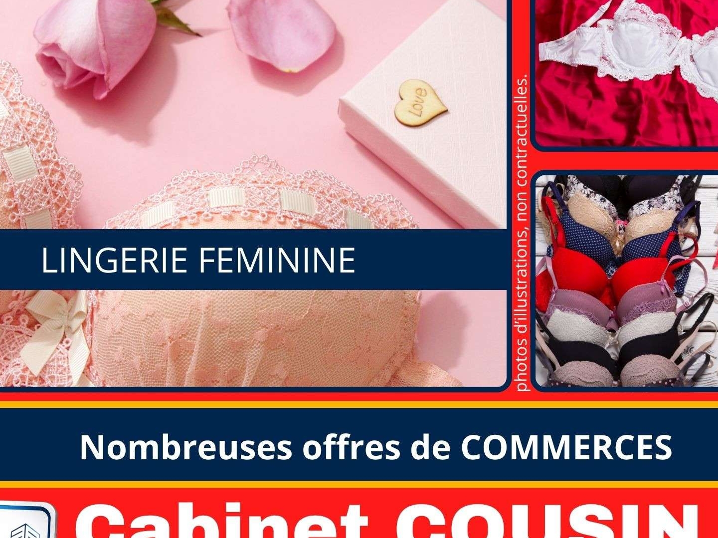 Vente boutique lingerie féminine en Centre Manche