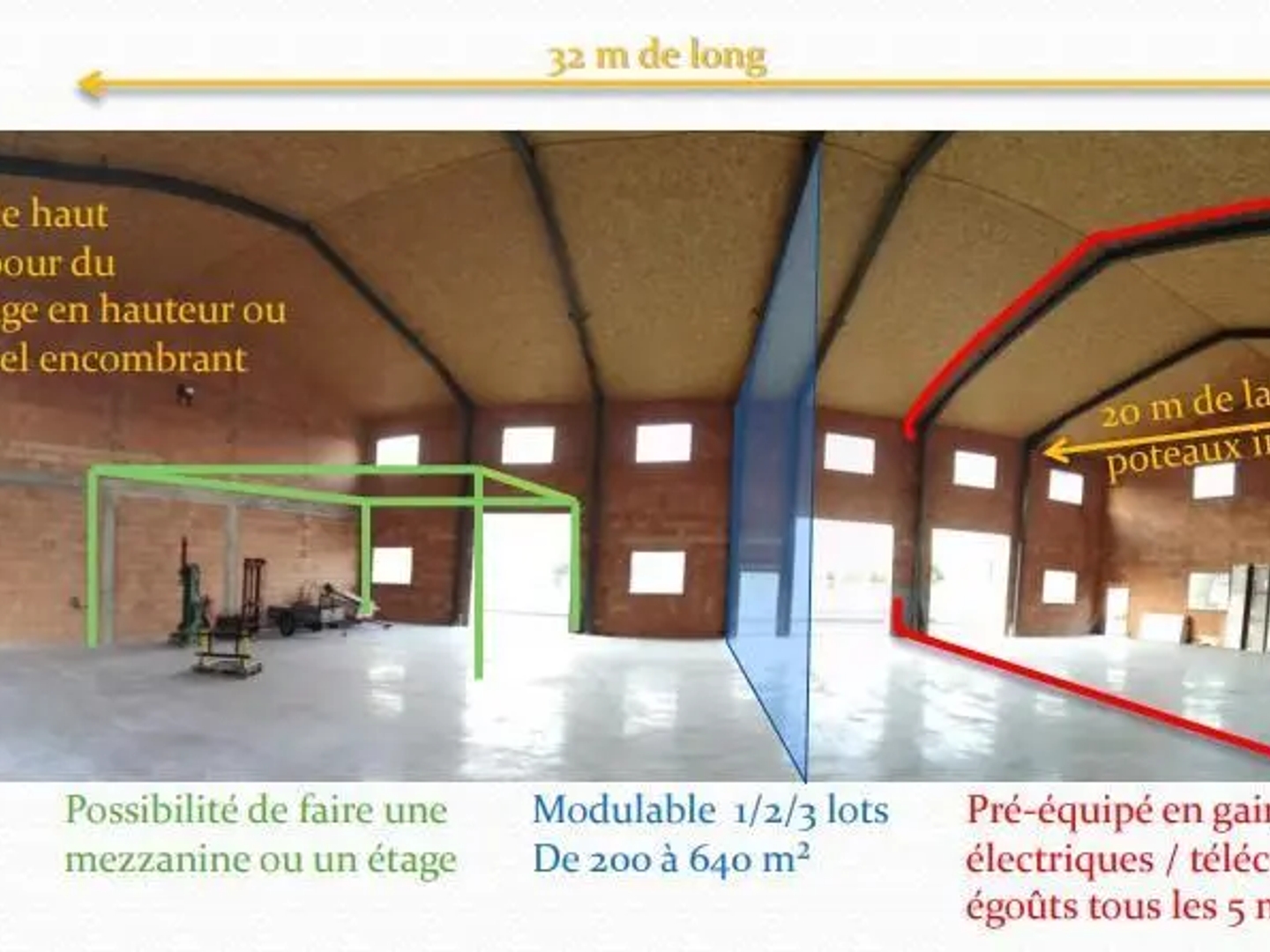 Locaux à vendre - 640m2 - Saint-Sauveur (38160)