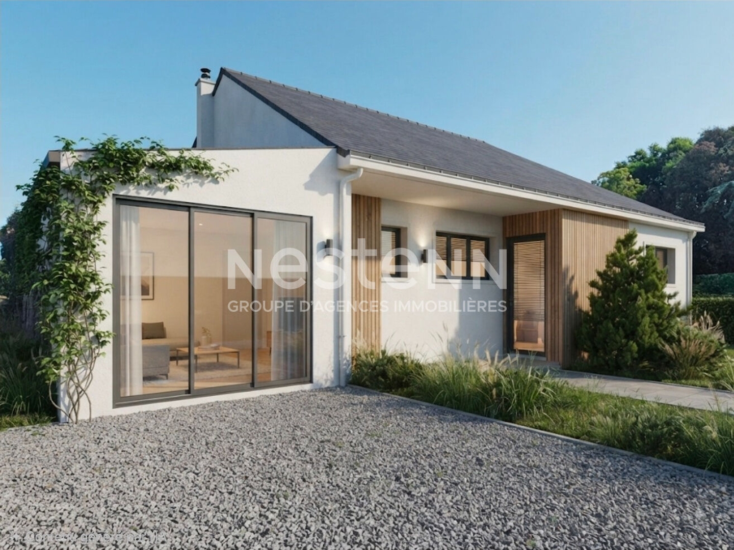 Une Maison à rénover disposant de 4 chambres à Saint Malo De Guersac 103 m2 habitables et grenier au dessus terrain d'environ 650 m²