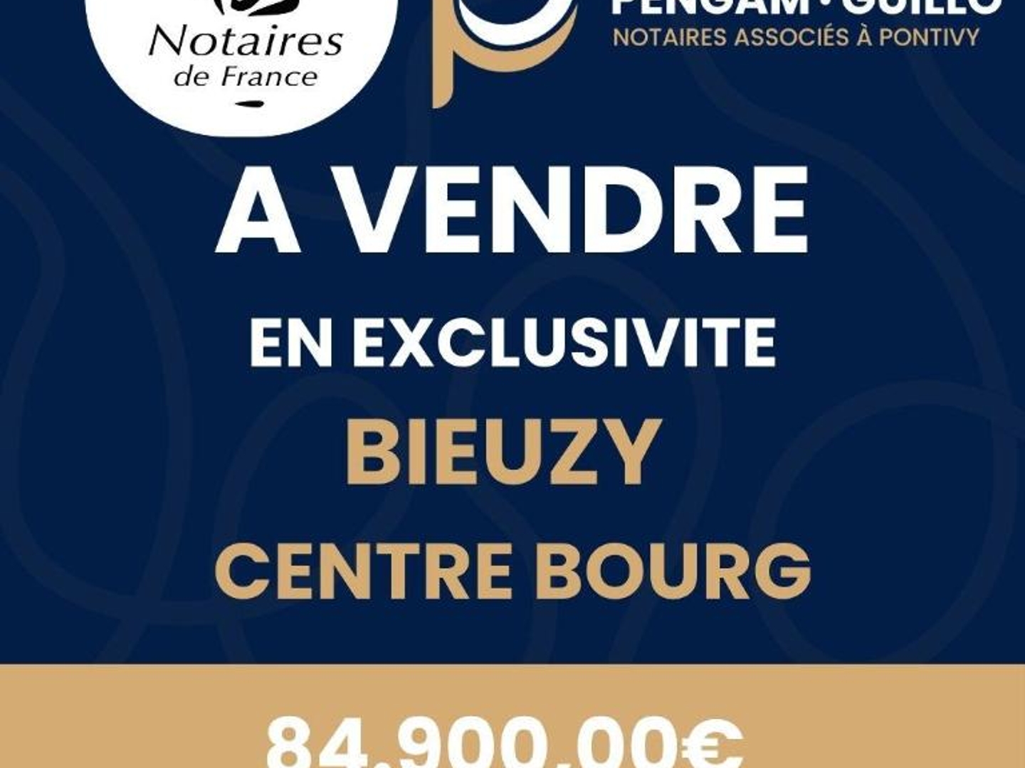 Maison à vendre - 3 pièces - 84m2 - Pluméliau-Bieuzy (56310)