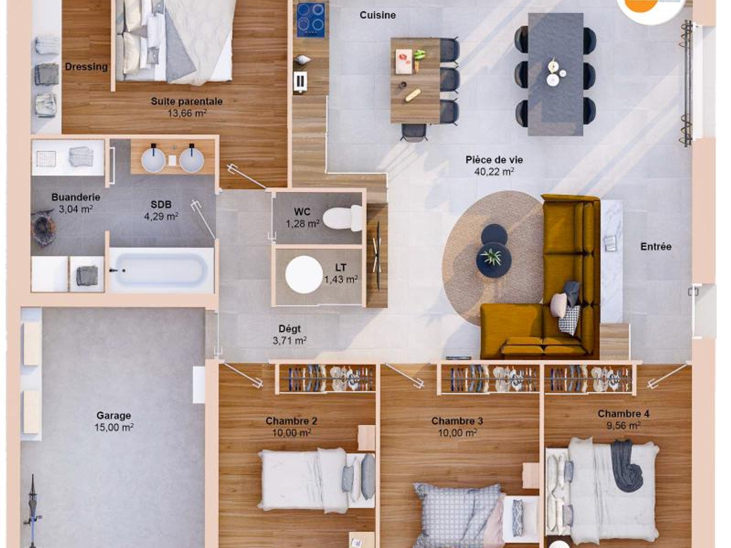 Maison à vendre - 97m2 - Cartelègue (33390)