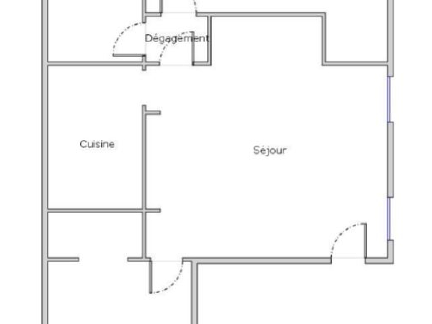 Appartement 2 pièce(s) 2 chambre(s) 41.34 m²